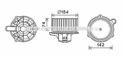 AVA QUALITY COOLING hy8349 -  Электродвигатель, вентиляция салона